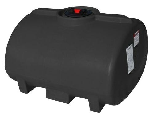 Buy 100 Gallon Plastic Horizontal Leg Tank in Black by Enduraplas of Black color for only $648.00