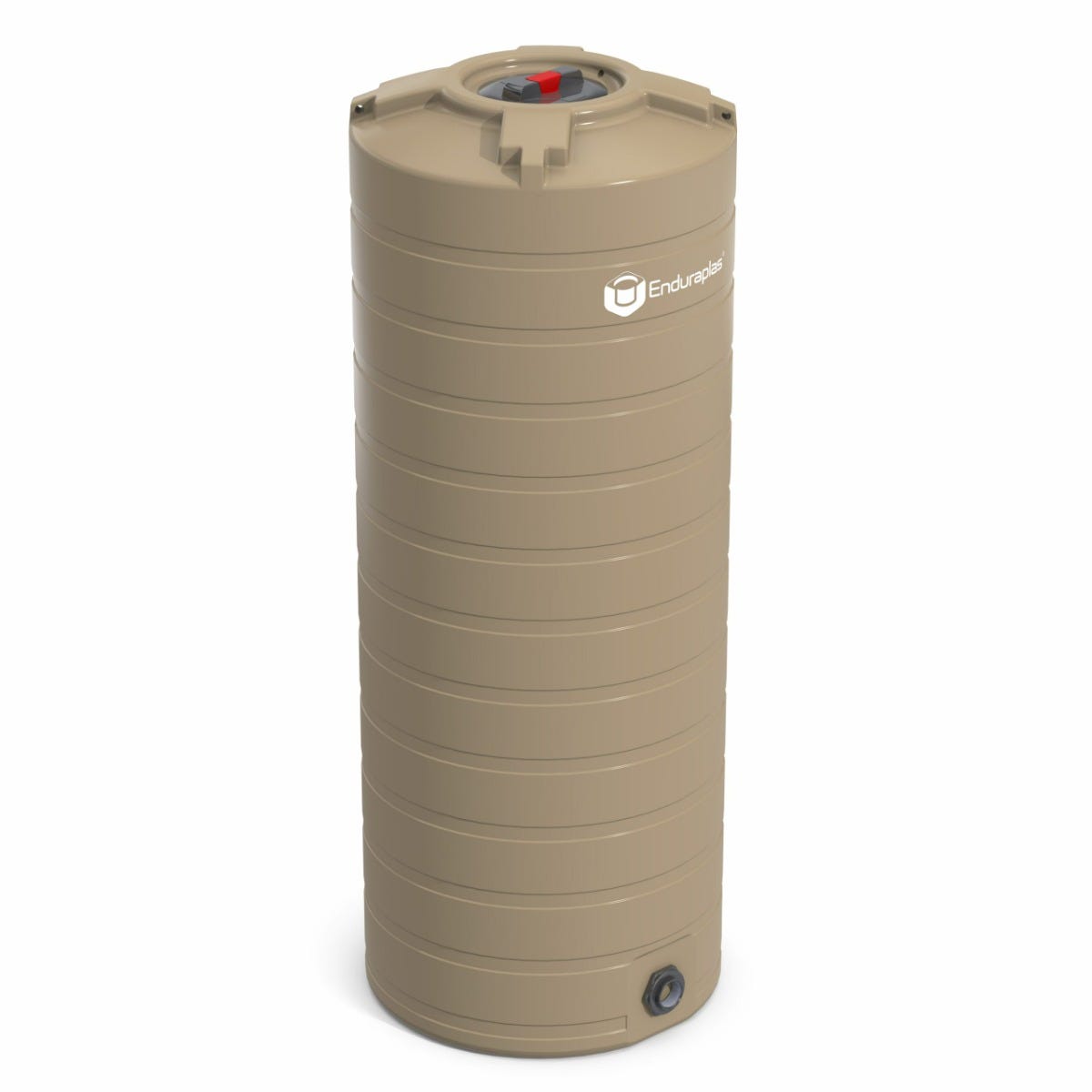 Buy 200 Gallon Plastic Vertical Rainwater Harvesting Tank in Beige by Enduraplas of Beige color for only $517.50