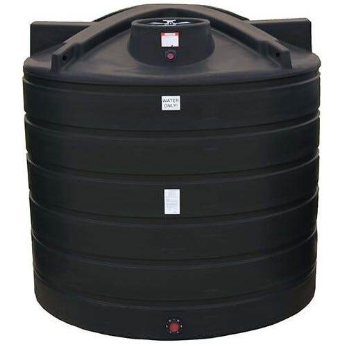 Buy 2600 Gallon Plastic Vertical Liquid Storage Tank in Black by Enduraplas of Black color for only $3,325.50