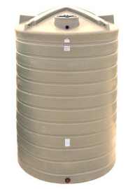 Buy 6250 Gallon Plastic Vertical Water Storage Tank in Beige by Enduraplas of Beige color for only $6,777.00