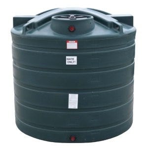 Buy 1550 Gallon Plastic Vertical Water Storage Tank in Dark Green by Enduraplas of Green color for only $1,599.99