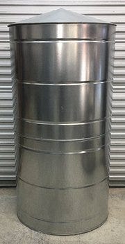 Buy 300 Gallon Steel Vertical Rainwater Harvesting Tank by Plastic Mart Manufacturer for only $1,750.00