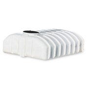 Buy 1275 Gallon Plastic Hauling Liquid Storage Tank with Low Profile Design by Norwesco of White color for only $3,027.00
