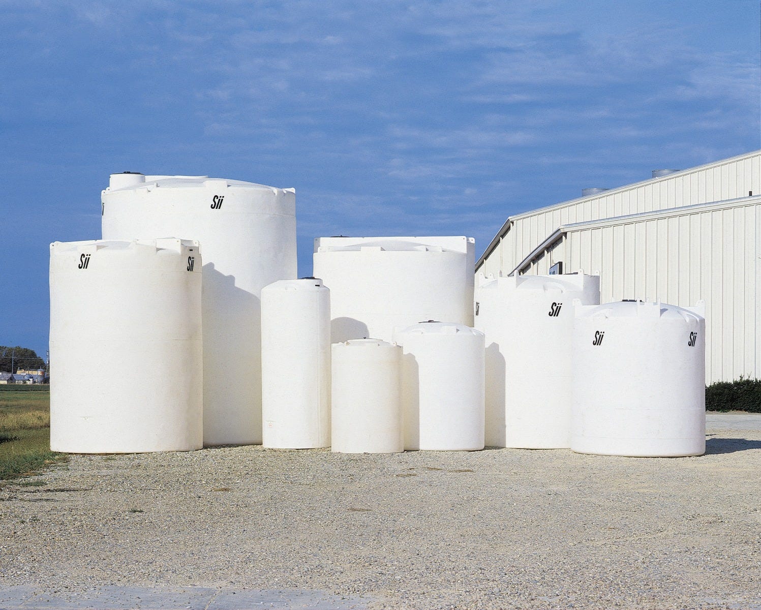 Buy Snyder Industries 550 Gallon HDPE Vertical Liquid Storage Tank No Fitting by Snyder Industries of White color for only $990.77