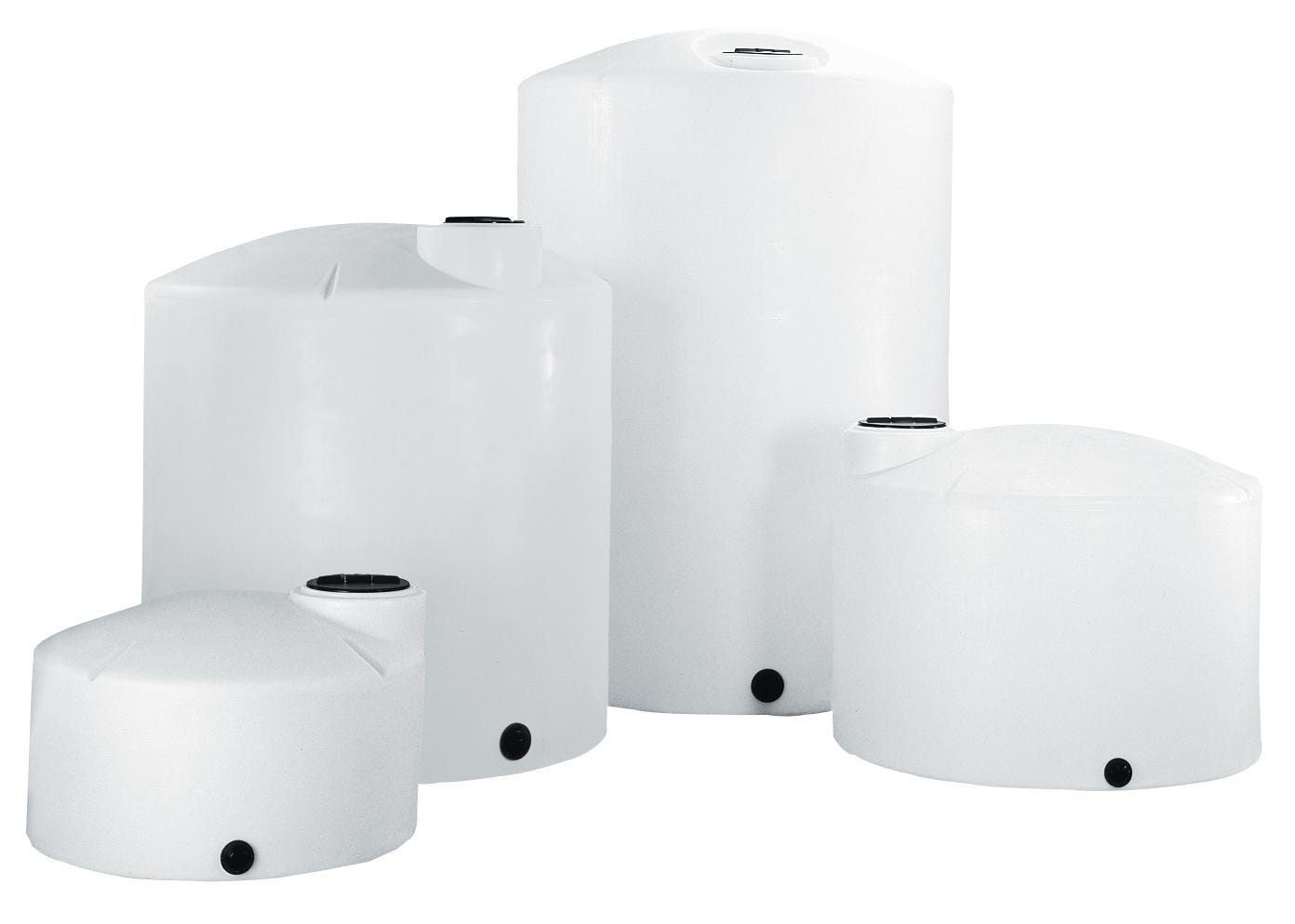 Buy 2500 Gallon Plastic Vertical Liquid Storage Tank in White by Snyder Industries of White color for only $6,417.00