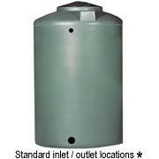 Buy 300 Gallon Plastic Vertical Water Storage Tank in Green by Chemtainer of Green color for only $539.99