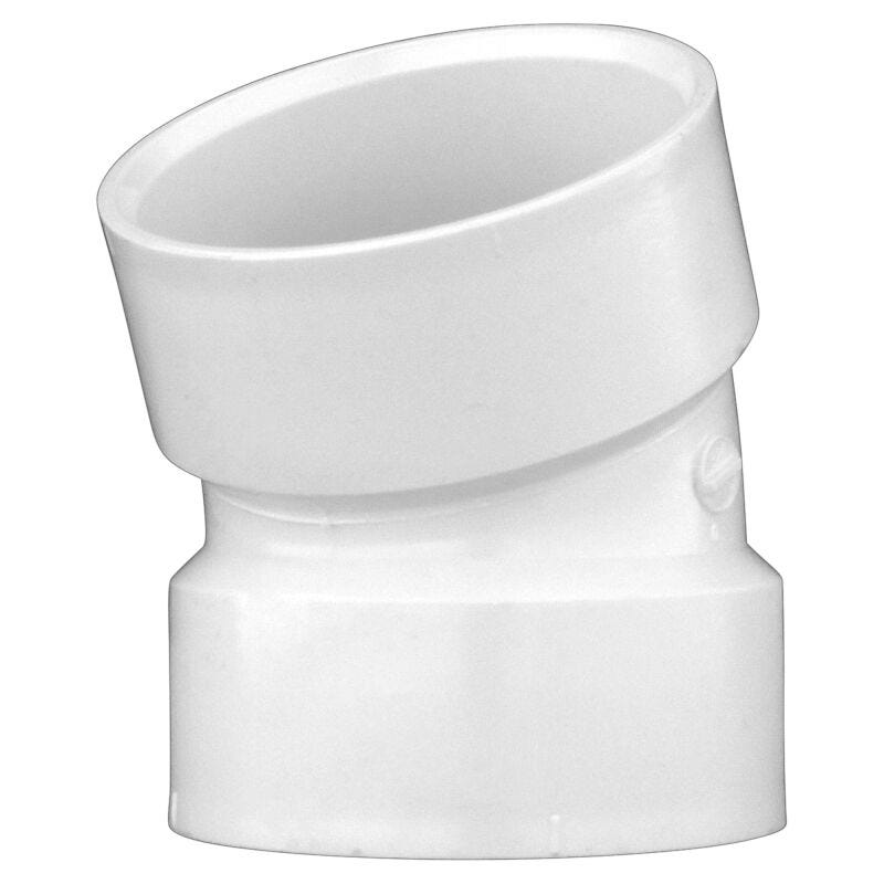 Buy 3 HXH PVC DWV 22-1/2 ELBOW 1/16 BEND-VISALIA by HAJOCA CORPORATION VISALIA for only $6.00
