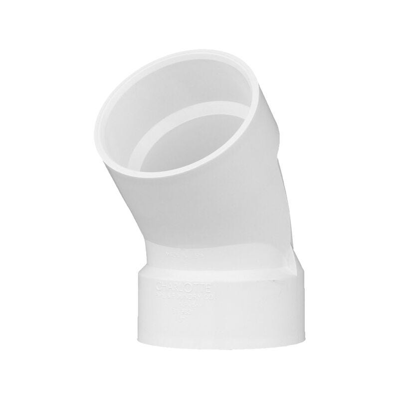 Buy 3 HXH PVC DWV 45 ELBOW 1/8 BEND-VISALIA by HAJOCA CORPORATION VISALIA for only $6.00