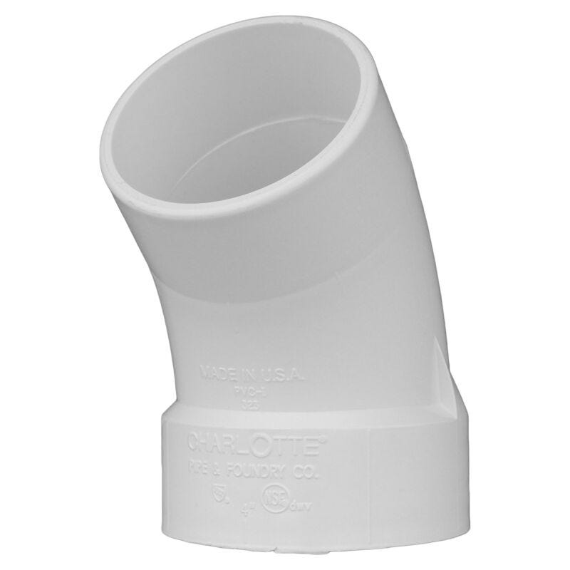 Buy 4 SPGXH PVC DWV STREET 45 ELBOW 1/8 BEND-VISALIA by HAJOCA CORPORATION VISALIA for only $12.00