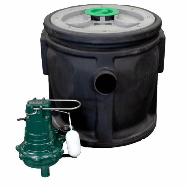 Buy 912 Simplex 24" x 24" Sewage Package with M266 Pump by Zoeller Pump for only $615.00
