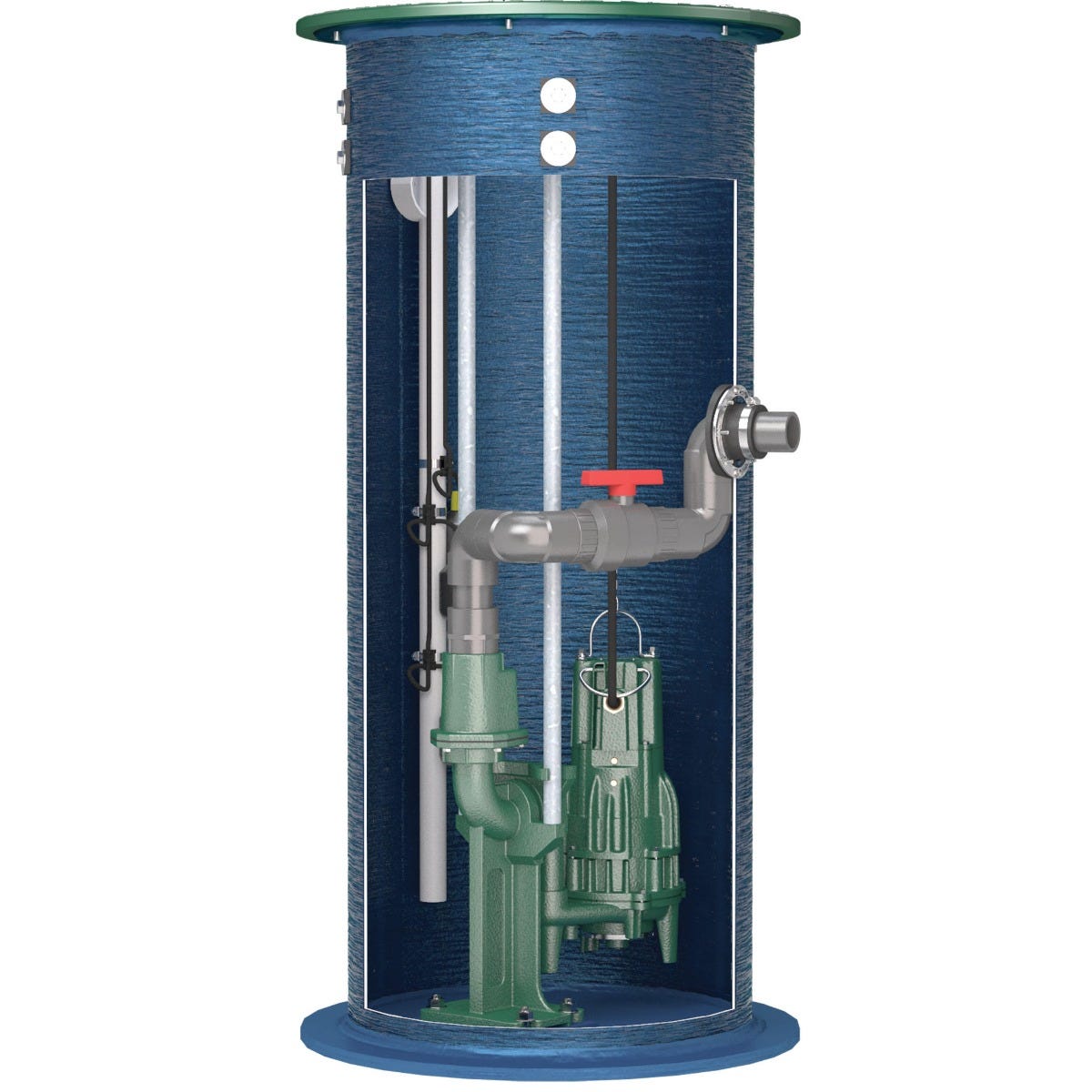 Buy 922 Simplex 24" x 48" Lift Station Package (Outdoor) with 2 HP Shark Pump by Zoeller Pump for only $4,650.00