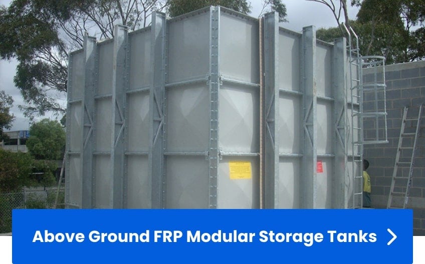 Above Ground Modular Fiberglass Tanks Above Ground Modular Fiberglass Tanks